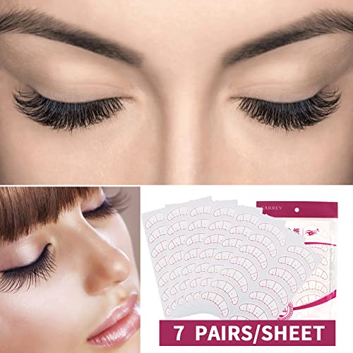 280Pcs Eyelash Extension Eye Pads Paper Patches 3D Eyelash Pads Stickers for Lash Extension Beginner Training Practice Lashes Make Up Tools（20 Sheets）