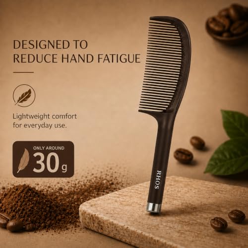 RHOS Fine Tooth Hair Comb for Styling & Detangling