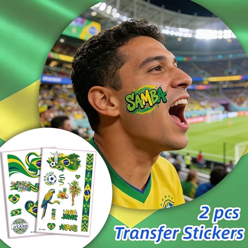 Torbers 3 Pack Green Yellow Blue Soccer Face Paint Sticks for Fans, Body & Cheer Makeup