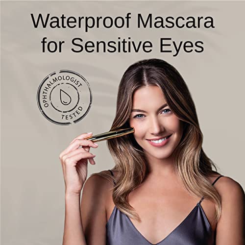 Vegan Black & brown & Blue Mascara for Sensitive Eyes, Natural Hypoallergenic mascara, Natural Looking, Cruelty Free, Ophthalmologist Tested- By Gaya cosmetics