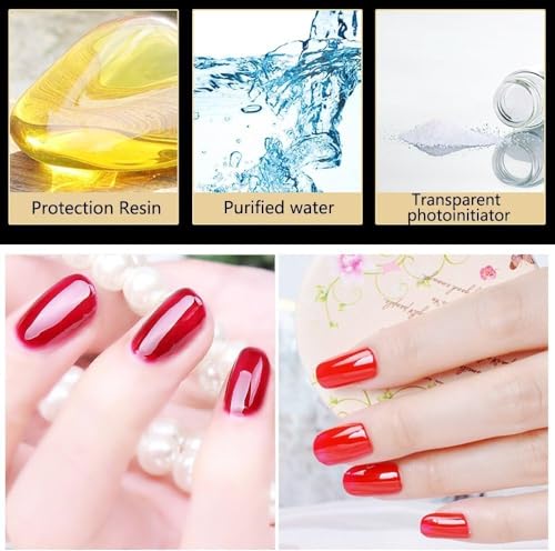 Vishine Gel Base and No Wipe Top Coat Set - 15ml UV LED Nail Polish