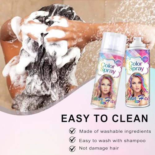 Temporary Green Hair Spray for All Ages - Non-Sticky & Washable