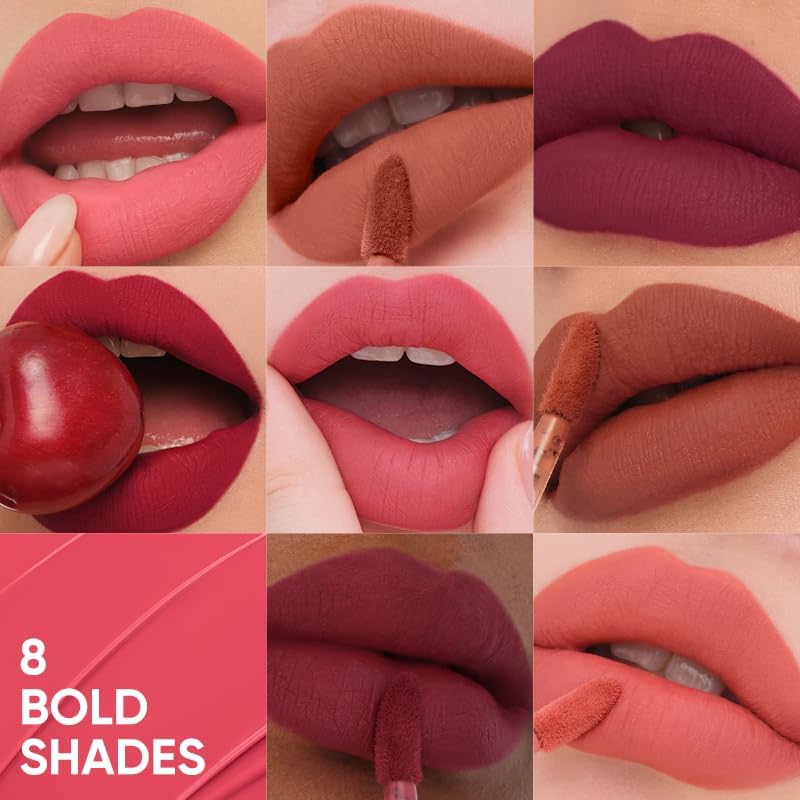 JUDYDOLL Silky Matte Lip Ink - Long Lasting Waterproof Liquid Lipstick