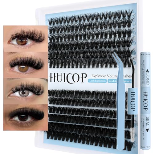 5D Fluffy Cluster Lashes Extensions Kit – 240pcs, Bond & Seal