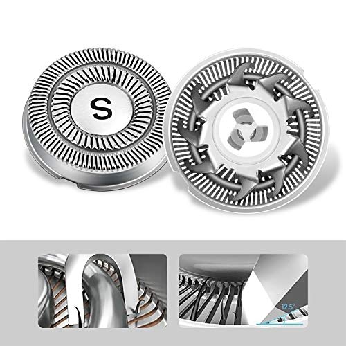 SweetLF 3 Pcs Replacement Shaver Head Blade Cutters IPX7 Waterproof Electric Razor Wet & Dry 3D Men¡¯s Rotary Shaver SW-BC09