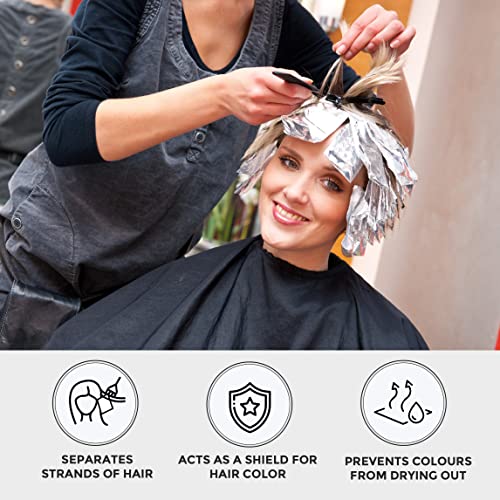 ForPro Professional Collection Embossed Aluminum Hair Foil Sheets 500 Pack for Color & Highlights