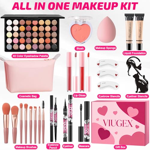 All In One Makeup Kit for Women - Complete Cosmetics Set