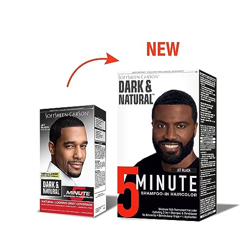 SoftSheen-Carson Dark & Natural 5 Minute Shampoo-In Haircolor, Jet Black