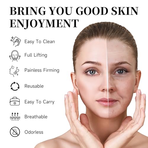 V Line Lifting Face Mask with Gua Sha Tool | Jawline Sculpting Band