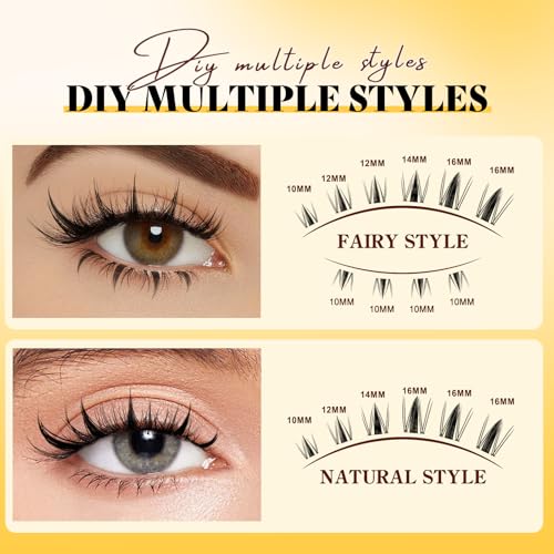 Manga Lash Clusters Kit 144pcs 10-18mm Mixed Wispy