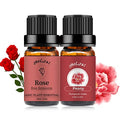 Rose & Peony Essential Oil Set - Organic 2X10ml for Diffuser & Skincare