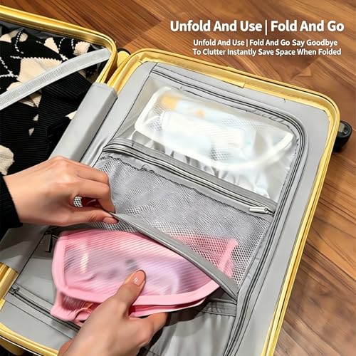 Standing Toiletry Bag - Waterproof EVA Organizer for Travel & Gym