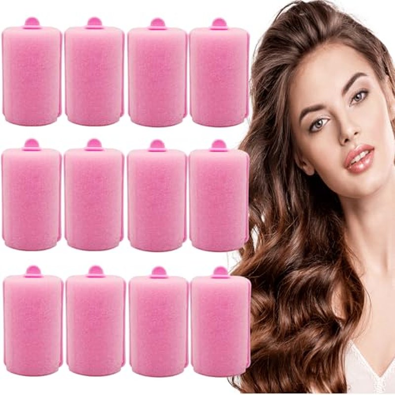 AHSNYLC 12PCS Soft Sleep Hair Rollers - Heatless Foam Curlers