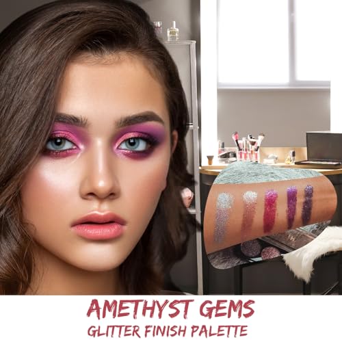 Profusion Amethyst Gems 5-Shade Glitter Eyeshadow Palette