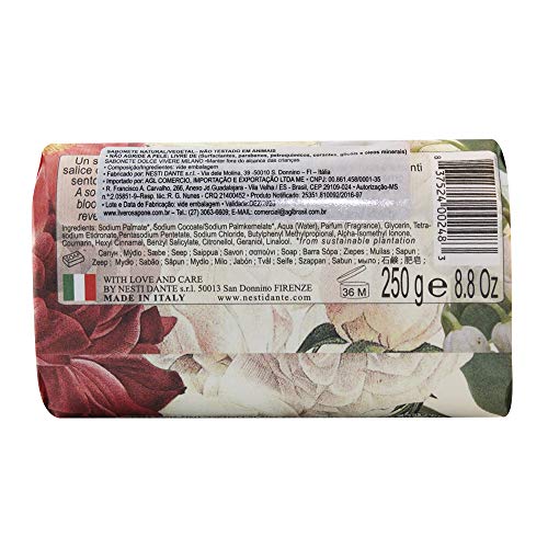 Nesti Dante Dolce Vivere Milano Lily Of The Valley, Willow Tree & Oak Musk Fine Natural Soap Bar, 250 g (Pack of 2)