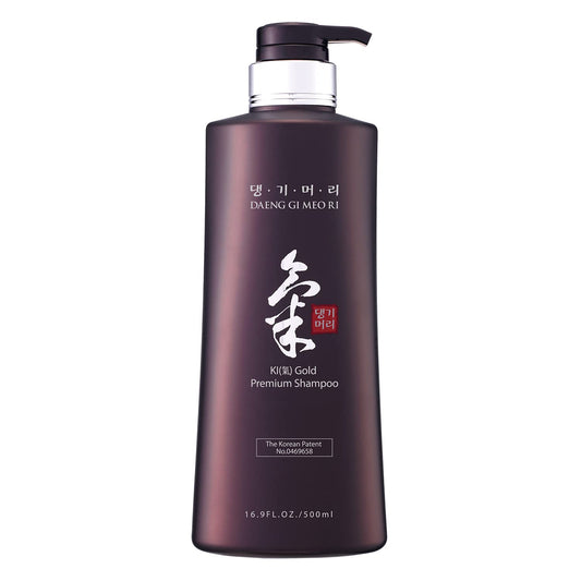 Daeng Gi Meo Ri- Ki Gold Premium Shampoo, Promoting Hair Growth, Effectively Moisture to Dry and Rough Hair, No Artificial Color 16.9 Fl Oz