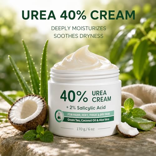 Urea Cream 40% for Feet - Cracked Heels & Callus Care 6oz