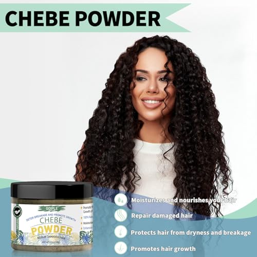 WOZUTUNT Organic Chebe Powder for Hair Growth & Strength - 3.5 oz
