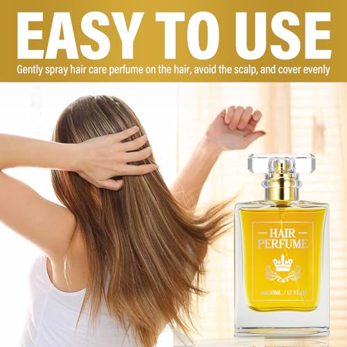 Hair Perfume Mist with Essential Oils - Moisturizing Shine Spray, 1.7 fl oz
