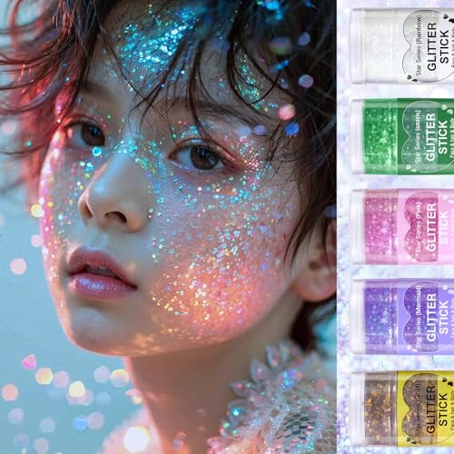 Gold Holographic Glitter Stick - Waterproof Body Makeup