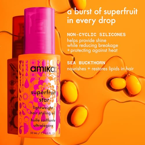 Amika Superfruit Star Heat Defense Oil - 7x Stronger Hair