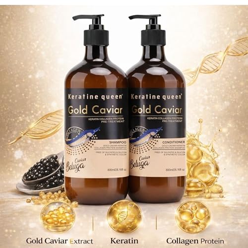 Zebrany Caviar Shampoo & Conditioner Set - 800ml, Sulfate-Free
