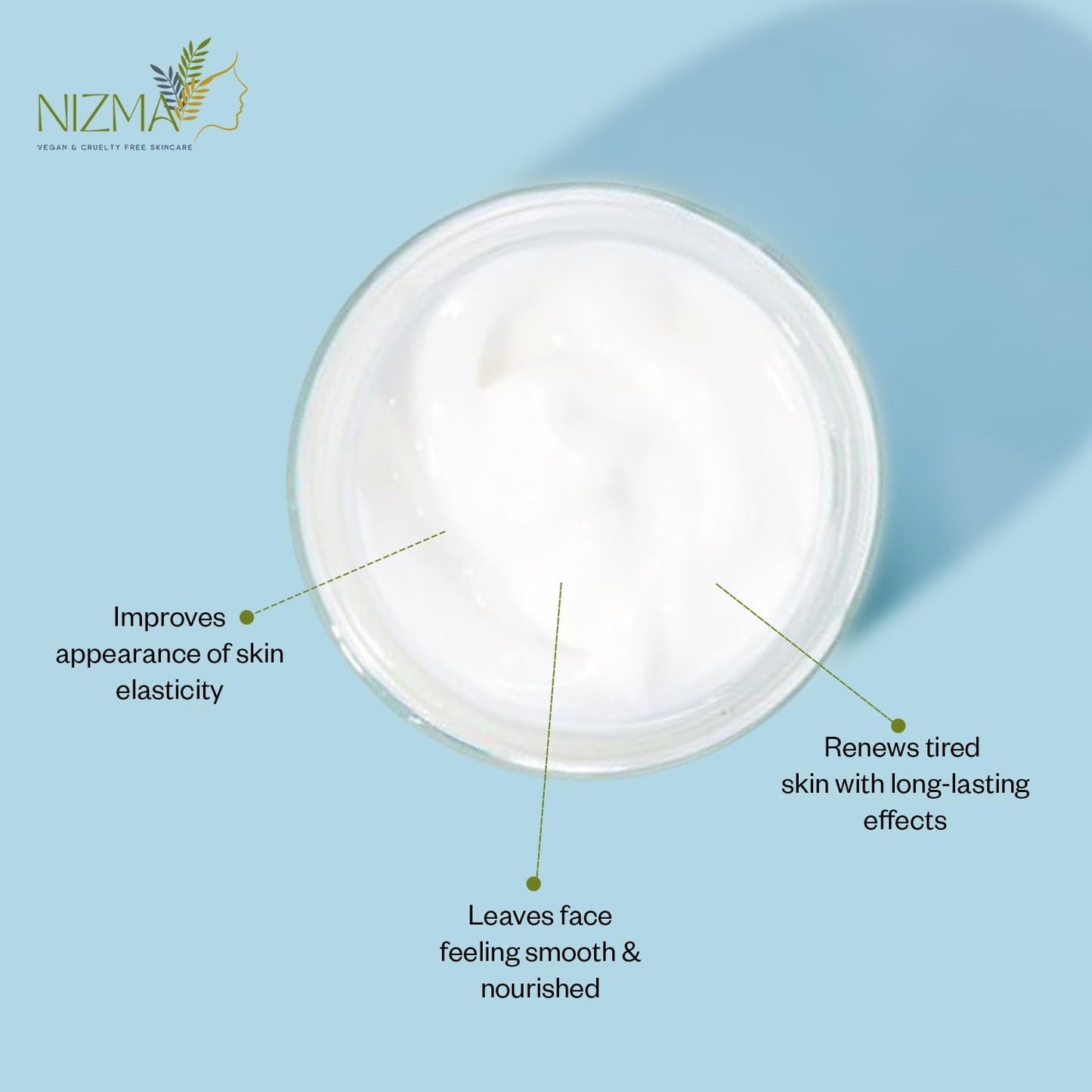 Hydrating Face Moisturizer with Hyaluronic Acid and Aloe – Lightweight Daily Facial Cream for Dry, Oily, Combination, Mature & Sensitive Skin – Nourishing, Non-Greasy, Fast-Absorbing – 2 oz