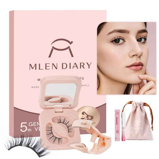 Magnetic Eyelashes with Applicator Natural Reusable Soft Magnetic Lashes Without Eyeliner, Glue-free False Eyelashes Lightweight, Waterproof, Easy to Wear, No Makeup Remover Required(Photogeic Style)