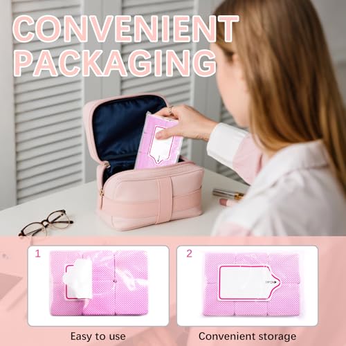 1500 Pcs Pink Lint Free Nail Wipes for Gel Polish Remover & Glue Cleaning