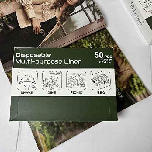 Disposable Hair Beard Catchers, Disposable Sink Liners for Trimming, 50 Pcs Large Sink Covers for Beard Grooming