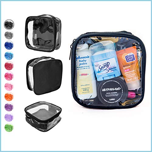 EzPacking Black TSA Approved 3-1-1 Travel Toiletry Bag for Carry-On & Liquids