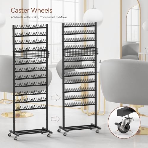 Braiding Rack 286 Pegs 2-Sided Hair Holder with Wheels