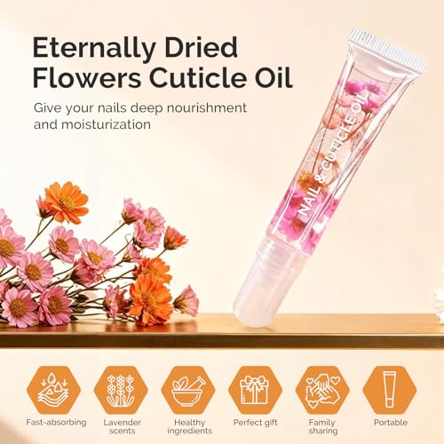 MelodySusie Cuticle Oil with Real Flowers - 10ml