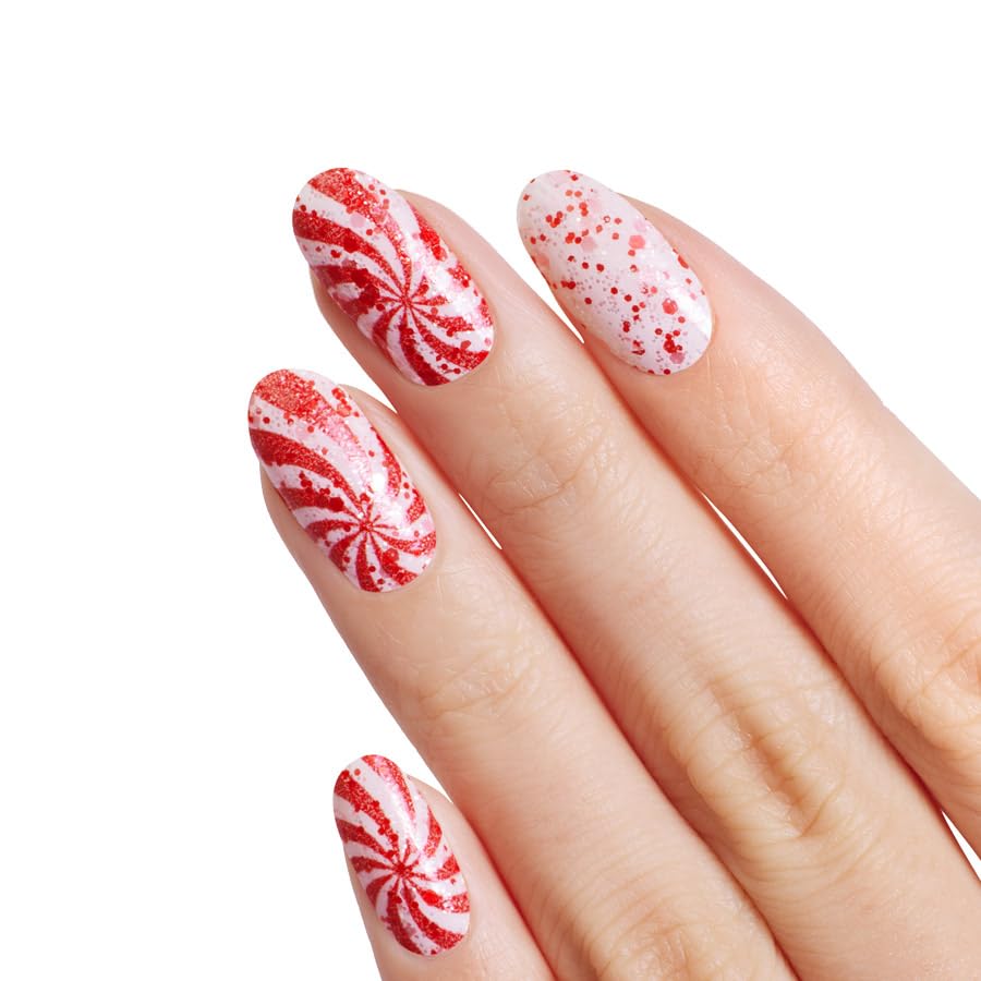 Color Street 'Candy Cane Crush' (FDG510) - Nail Polish Strips Merry Moments 2023