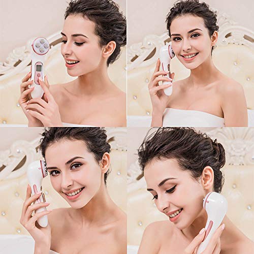 5-in-1 LED Light Therapy Facial Massager with Microcurrent