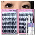 Anime Lash Clusters Kit - 320 Pcs CC Curve Wispy Eyelash Extensions
