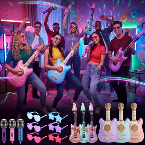 Duraaamo Kpop Disco Inflatable Party Props Set - 19 Pcs