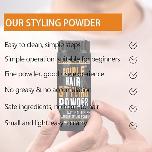 Goiple Hair Styling Powder for Men 3-Pack 1.05oz