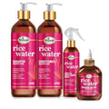 Difeel Rice Water Hair Care 4PC Shampoo & Conditioner Deep Conditioning Set - Includes 33.8oz Shampoo, 33.8oz Conditioner, 8oz Leave in & 7.1oz Hair Oil