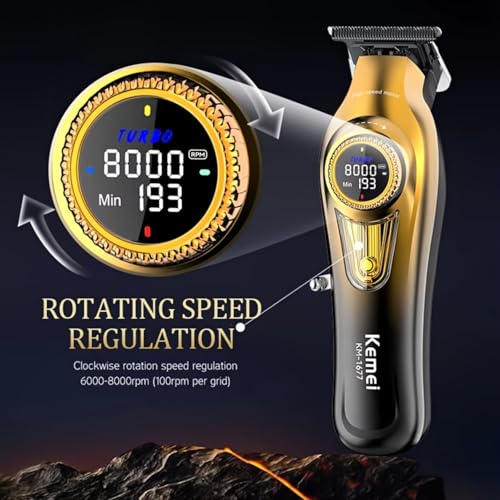KEMEI 3-in-1 Cordless Hair Clippers & Grooming Kit for Men
