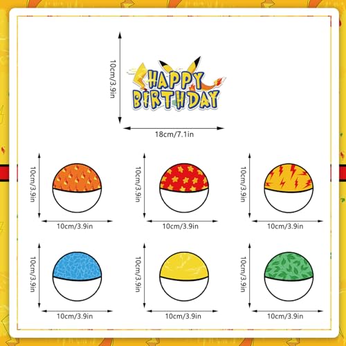 Yellow Lightning Birthday Party Decorations Set for 20 Guests