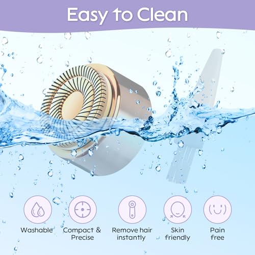 Generation 3 Facial Hair Remover Replacement Heads for Finishing Touch Flawless,Double Precision Blades Replacement Heads Compatible with Finishing Touch Flawless Gen 3,Pack of 3.