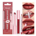 3-Piece Lip Liner & Lipstick Set - Matte & Gloss Combo