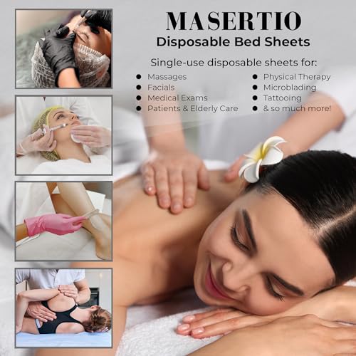 Disposable Massage Bed Cover 31.5x71" - 60 Sheets Non-Woven