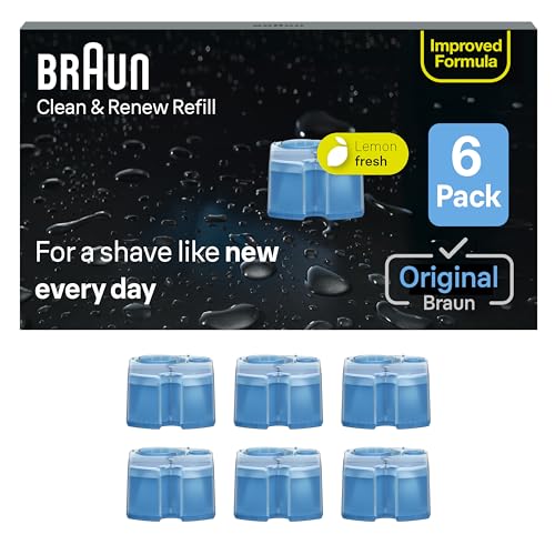 Braun Clean & Renew Refill Cartridges 6-Pack for Clean&Charge