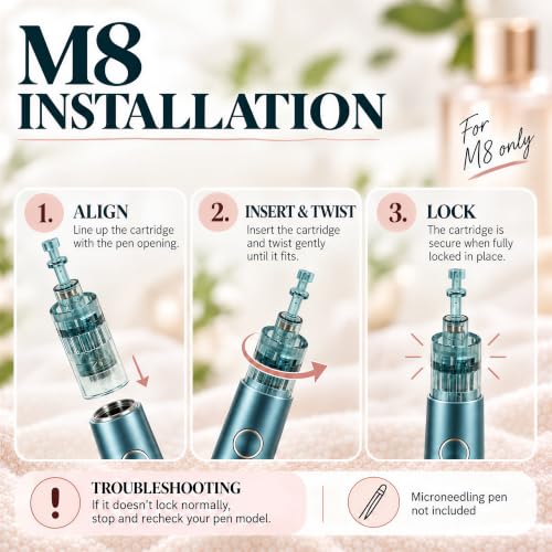 Microneedling Pen Cartridges 36-Pin, 0.30mm, Pack of 10 for M8 Devices