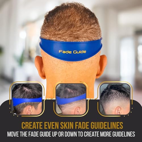 Hands-Free Fade Guide for Men ? Silicone Haircut Template for Clippers | Neckline Shaver Guide | DIY Self Haircut Tool
