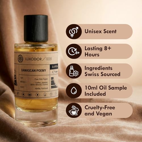 Damascus Poemy Women's Perfume 3.4oz + 10ml Roll-On