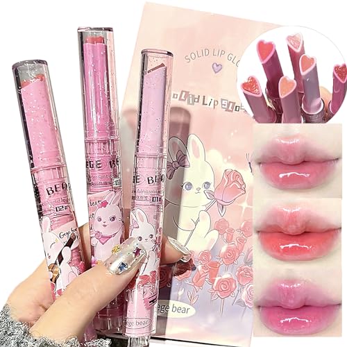 Jelly Lipstick Set 3 Colors Heart Shape Lip Gloss