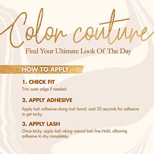 Purple Mink False Eyelashes - Color Couture Full Lashes